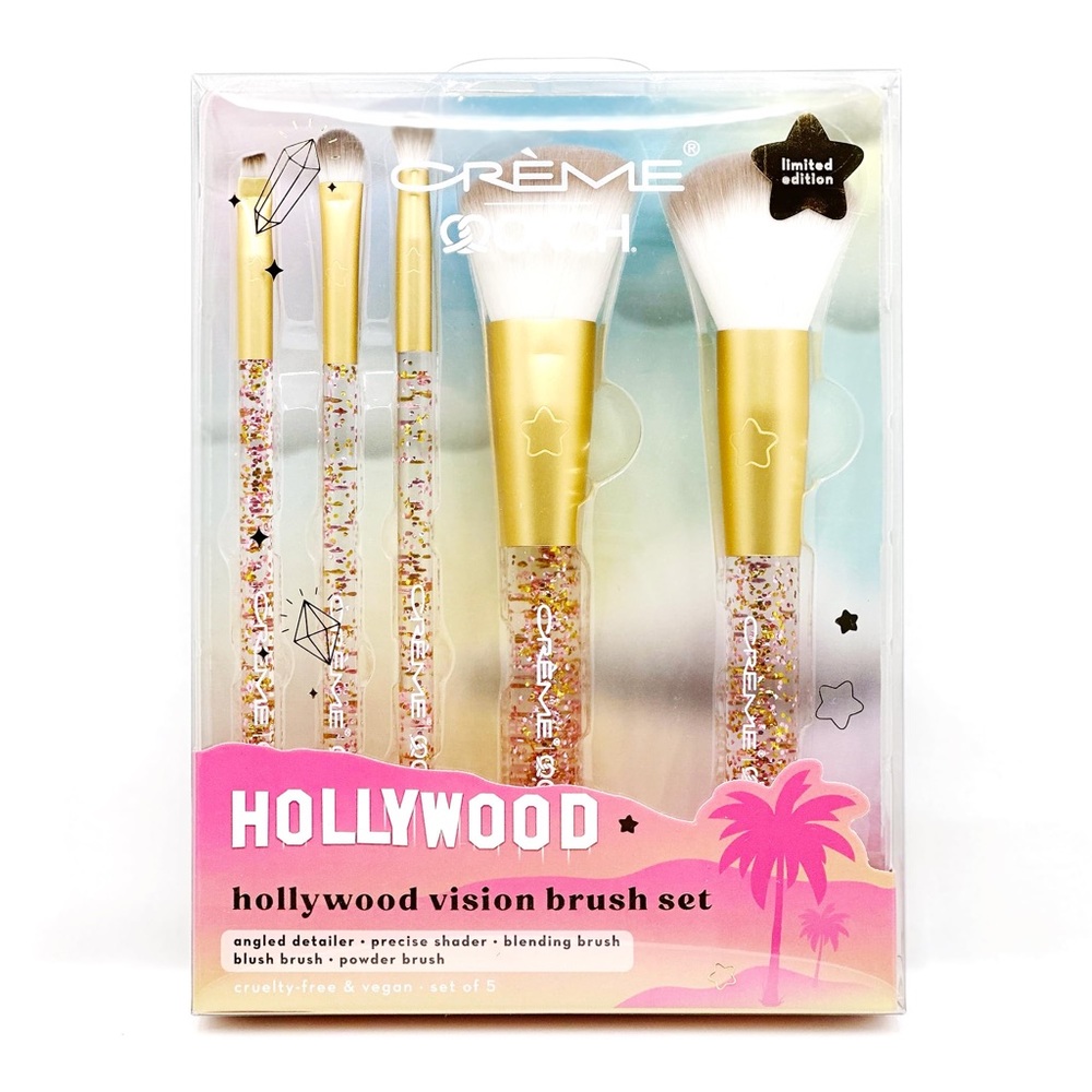 NWT The Creme Shop x ONCH x Hollywood Vision Brush Set Makeup Brush Set